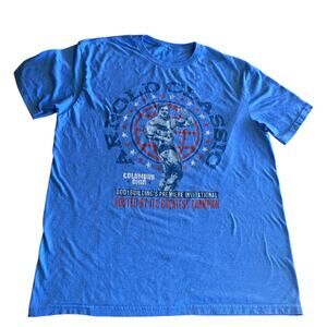 Arnold Classic Bodybuilding Premier Columbus Ohio Blue T-Shirt Size Large
